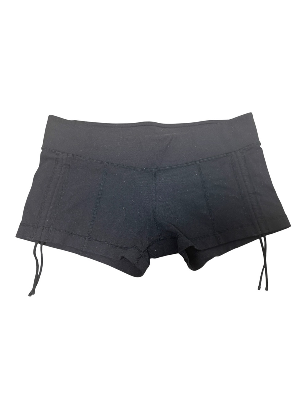 Lululemon Black Short Shorts with Side Drawstrings - Picture 1 of 5